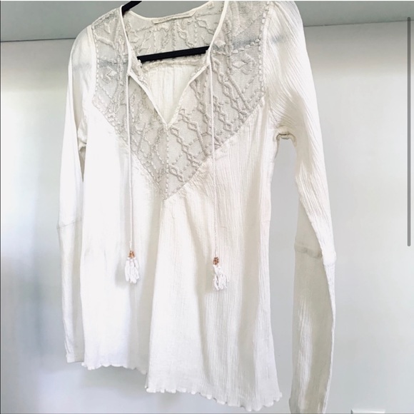 Cynthia Vincent Embroidered Blouse - Picture 1 of 5